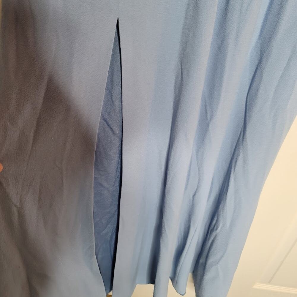 Dress the Population Size XXL Blue Maxi Long Dress formal Sleeveless Slit - Picture 7 of 7